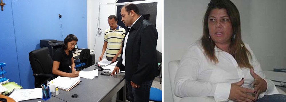 A Câmara de Vereadores de Traipu decidiu afastar a prefeita do município, Conceição Tavares (DEM), por ter viajado para os Estados Unidos sem comunicar ao Legislativo e ter ultrapassado o período legal de ausência do cargo, que é de 15 dias; denúncia foi feita pelo próprio vice-prefeito, Erasmo Dias (PRTB), que foi empossado pelos vereadores e já nomeou os novos auxiliares (Foto: Voney Malta) A Câmara de Vereadores de Traipu decidiu afastar a prefeita do município, Conceição Tavares (DEM), por ter viajado para os Estados Unidos sem comunicar ao Legislativo e ter ultrapassado o período legal de ausência do cargo, que é de 15 dias; denúncia foi feita pelo próprio vice-prefeito, Erasmo Dias (PRTB), que foi empossado pelos vereadores e já nomeou os novos auxiliares