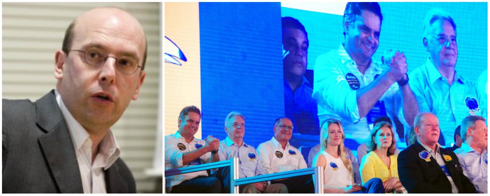 O cientista político Sérgio Fausto, superintendente executivo do Instituto Fernando Henrique Cardoso, afirma que "o PSDB é um partido com dificuldade de definir uma linha clara de atuação parlamentar, seja na sua interlocução com a sociedade, seja na definição de uma clara diretriz política, na capacidade de falar com uma só voz"; para ele, os tucanos têm hoje "um déficit de credibilidade, inclusive com o seu eleitorado"; Fausto diz também que os tucanos não marcham unidos em direção aos movimentos que pedem o golpe contra a presidente Dilma Rousseff; "São dois passos para frente, dois para trás", frisa; ele critica as posições da bancada do PSDB no Congresso contra projetos importantes para o país (Foto: Valter Lima) O cientista político Sérgio Fausto, superintendente executivo do Instituto Fernando Henrique Cardoso, afirma que "o PSDB é um partido com dificuldade de definir uma linha clara de atuação parlamentar, seja na sua interlocução com a sociedade, seja na definição de uma clara diretriz política, na capacidade de falar com uma só voz"; para ele, os tucanos têm hoje "um déficit de credibilidade, inclusive com o seu eleitorado"; Fausto diz também que os tucanos não marcham unidos em direção aos movimentos que pedem o golpe contra a presidente Dilma Rousseff; "São dois passos para frente, dois para trás", frisa; ele critica as posições da bancada do PSDB no Congresso contra projetos importantes para o país