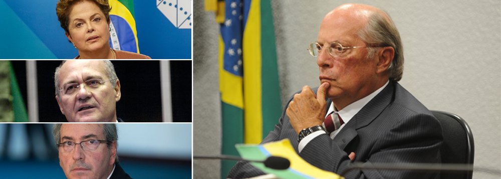 O advogado Miguel Reali Jr. propôs uma saída inusitada para a crise política: as renúncias da presidente Dilma Rousseff, do senador Renan Calheiros (PMDB-AL) e do deputado Eduardo Cunha (PMDB-RJ); "Renúncia já: a única via em busca de pacto sério para reconstrução do País", diz ele, que, claro, não faz referência ao caso Furnas (Foto: Leonardo Attuch) O advogado Miguel Reali Jr. propôs uma saída inusitada para a crise política: as renúncias da presidente Dilma Rousseff, do senador Renan Calheiros (PMDB-AL) e do deputado Eduardo Cunha (PMDB-RJ); "Renúncia já: a única via em busca de pacto sério para reconstrução do País", diz ele, que, claro, não faz referência ao caso Furnas