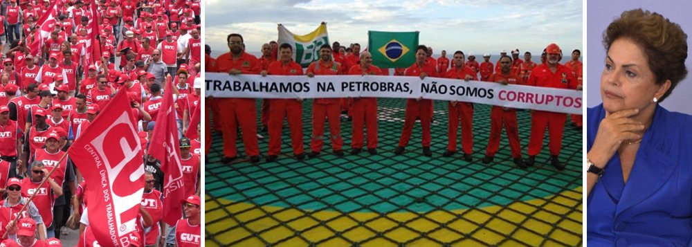 A mobilização programada para esta sexta-feira em defesa do governo da presidente Dilma Rousseff e da Petrobras, em contraposição as manifestações contra o governo previstas para o domingo, visa não apenas defender a democracia, mas também lutar contra a ascenção de grupos reacionários; para o jornalista Breno Altman, "o fato é que o processo que terá início amanhã poderá abrir nova etapa na vida política do país (...) Minoritárias no parlamento e atropeladas pelos monopólios de comunicação, as correntes de esquerda têm na mobilização militante e popular ferramenta decisiva para romper o cerco a que estão submetidas"; em seu artigo ele alerta que, a partir de agora, "está se abrindo capítulo decisivo da história nacional e da luta dos trabalhadores" (Foto: Paulo Emílio) A mobilização programada para esta sexta-feira em defesa do governo da presidente Dilma Rousseff e da Petrobras, em contraposição as manifestações contra o governo previstas para o domingo, visa não apenas defender a democracia, mas também lutar contra a ascenção de grupos reacionários; para o jornalista Breno Altman, "o fato é que o processo que terá início amanhã poderá abrir nova etapa na vida política do país (...) Minoritárias no parlamento e atropeladas pelos monopólios de comunicação, as correntes de esquerda têm na mobilização militante e popular ferramenta decisiva para romper o cerco a que estão submetidas"; em seu artigo ele alerta que, a partir de agora, "está se abrindo capítulo decisivo da história nacional e da luta dos trabalhadores"