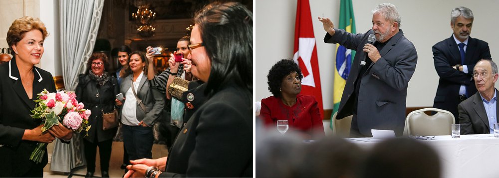 Ao retornar dos Estados Unidos, onde foi prestigiada por Barack Obama, restaurou os laços bilaterais abalados há dois anos e teve contatos importantes com investidores, a presidente "encontrará a crise política em outro patamar e terá de estar preparada para o avanço da ofensiva adversária, que só pode ser detido por uma reação muito vigorosa. É disso que se ocupa Lula neste momento", afirma Tereza Cruvinel, colunista 247; para a jornalista, que cita a falta de unidade da oposição, "o desfecho da crise política não é iminente, mas os próximos três meses serão cruciais"; "Ou seja, a divisão de interesses entre os que querem remover Dilma do governo garante a ela um tempo para reagir e evitar o pior", avalia; leia a íntegra (Foto: Gisele Federicce) Ao retornar dos Estados Unidos, onde foi prestigiada por Barack Obama, restaurou os laços bilaterais abalados há dois anos e teve contatos importantes com investidores, a presidente "encontrará a crise política em outro patamar e terá de estar preparada para o avanço da ofensiva adversária, que só pode ser detido por uma reação muito vigorosa. É disso que se ocupa Lula neste momento", afirma Tereza Cruvinel, colunista 247; para a jornalista, que cita a falta de unidade da oposição, "o desfecho da crise política não é iminente, mas os próximos três meses serão cruciais"; "Ou seja, a divisão de interesses entre os que querem remover Dilma do governo garante a ela um tempo para reagir e evitar o pior", avalia; leia a íntegra