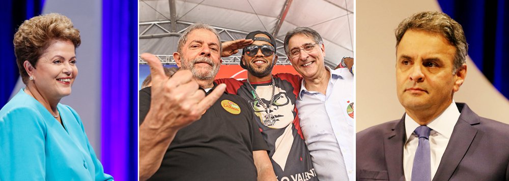 O ex-presidente Luiz Inácio Lula da Silva, qualificou o candidato Aécio Neves (PSDB) como "grosseiro" e o acusou de possuir um "comportamento de filhinho de papai"; "Nunca vi um cidadão faltar com respeito com uma presidente como faz nosso opositor. Eu não tinha coragem de ser grosseiro contra o Collor. Isso é comportamento de um filhinho de papai. Não sei se ele teria coragem de ser tão grosseiro se o adversário dele fosse homem. Não é só porque Dilma é mulher, mas porque ela é presidente desse País", disparou durante um ato de campanha em Minas Gerais (Foto: Paulo Emílio) O ex-presidente Luiz Inácio Lula da Silva, qualificou o candidato Aécio Neves (PSDB) como "grosseiro" e o acusou de possuir um "comportamento de filhinho de papai"; "Nunca vi um cidadão faltar com respeito com uma presidente como faz nosso opositor. Eu não tinha coragem de ser grosseiro contra o Collor. Isso é comportamento de um filhinho de papai. Não sei se ele teria coragem de ser tão grosseiro se o adversário dele fosse homem. Não é só porque Dilma é mulher, mas porque ela é presidente desse País", disparou durante um ato de campanha em Minas Gerais
