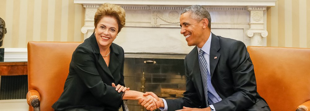 Washington - EUA, 30/06/2015. Presidenta Dilma Rousseff durante reunião de trabalho com o presidente dos Estados Unidos da América, Barack Obama. Foto: Roberto Stuckert Filho/PR (Foto: Gisele Federicce) Washington - EUA, 30/06/2015. Presidenta Dilma Rousseff durante reunião de trabalho com o presidente dos Estados Unidos da América, Barack Obama. Foto: Roberto Stuckert Filho/PR