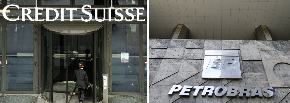 Porta-voz do banco suíço diz que as três principais agência de classificação --Moody's, S&P e Fitch-- têm notas para a estatal iguais às do crédito soberano do Brasil, o que indica que a situação de rating da petroleira se agravaria no caso de a nota do Brasil ser reavaliada (Foto: Gisele Federicce) Porta-voz do banco suíço diz que as três principais agência de classificação --Moody's, S&P e Fitch-- têm notas para a estatal iguais às do crédito soberano do Brasil, o que indica que a situação de rating da petroleira se agravaria no caso de a nota do Brasil ser reavaliada