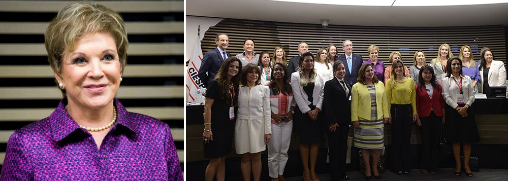 Em manifesto entregue aos presidentes do Senado, Renan Calheiros, e da Câmara, deputado Eduardo Cunha, senadora Marta Suplicy afirma que a intenção é estabelecer uma cota de mulheres no Congresso e também por um fundo partidário; "Com a cota de legenda, percebemos que em 20 anos ficamos na mesma, com 10% de presença na Câmara. Então, não está funcionando dessa forma", disse (Foto: Roberta Namour) Em manifesto entregue aos presidentes do Senado, Renan Calheiros, e da Câmara, deputado Eduardo Cunha, senadora Marta Suplicy afirma que a intenção é estabelecer uma cota de mulheres no Congresso e também por um fundo partidário; "Com a cota de legenda, percebemos que em 20 anos ficamos na mesma, com 10% de presença na Câmara. Então, não está funcionando dessa forma", disse