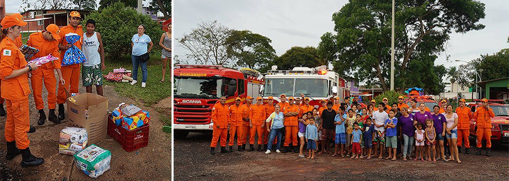 A corporação promove um evento para entregar as doações a três associações da região: a Viver, um projeto social na cidade Estrutural, a Pestalozzi de Brasília, que trata de crianças e adultos com necessidades especiais, e o Instituto Dom Orione, que cuida de crianças abandonadas (Foto: Leonardo Attuch) A corporação promove um evento para entregar as doações a três associações da região: a Viver, um projeto social na cidade Estrutural, a Pestalozzi de Brasília, que trata de crianças e adultos com necessidades especiais, e o Instituto Dom Orione, que cuida de crianças abandonadas