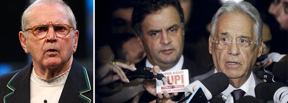 Apresentador da Rede Globo, Jô Soares ironiza o senador tucano Aécio Neves pela defesa do impeachment da presidente Dilma Rousseff: “Como é que um político que foi secretário e neto do Tancredo Neves não aprendeu ainda nada sobre política. Parece coisa de República de patetas. O FHC não tinha nem que se pronunciar porque é um absurdo tão grande. Foram até procurar juristas!” (Foto: Roberta Namour) Apresentador da Rede Globo, Jô Soares ironiza o senador tucano Aécio Neves pela defesa do impeachment da presidente Dilma Rousseff: “Como é que um político que foi secretário e neto do Tancredo Neves não aprendeu ainda nada sobre política. Parece coisa de República de patetas. O FHC não tinha nem que se pronunciar porque é um absurdo tão grande. Foram até procurar juristas!”