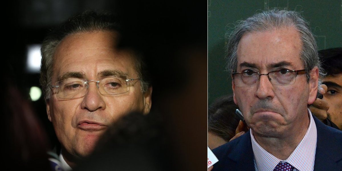 “Como maior interessado no inquérito, apesar do atropelamento do Ministério Público, que poderia ter evitado equívocos me ouvindo preliminarmente, considero que este é único instrumento capaz de comprovar o que venho afirmando desde setembro do ano passado”, disse o senador Renan Calheiros (PMDB-AL); “A confirmação de que o PGR pediu abertura de inquérito contra mim merecerá a devida resposta assim que tiver conhecimento do conteúdo”, disse Eduardo Cunha (PMDB-RJ) (Foto: Leonardo Attuch) “Como maior interessado no inquérito, apesar do atropelamento do Ministério Público, que poderia ter evitado equívocos me ouvindo preliminarmente, considero que este é único instrumento capaz de comprovar o que venho afirmando desde setembro do ano passado”, disse o senador Renan Calheiros (PMDB-AL); “A confirmação de que o PGR pediu abertura de inquérito contra mim merecerá a devida resposta assim que tiver conhecimento do conteúdo”, disse Eduardo Cunha (PMDB-RJ)