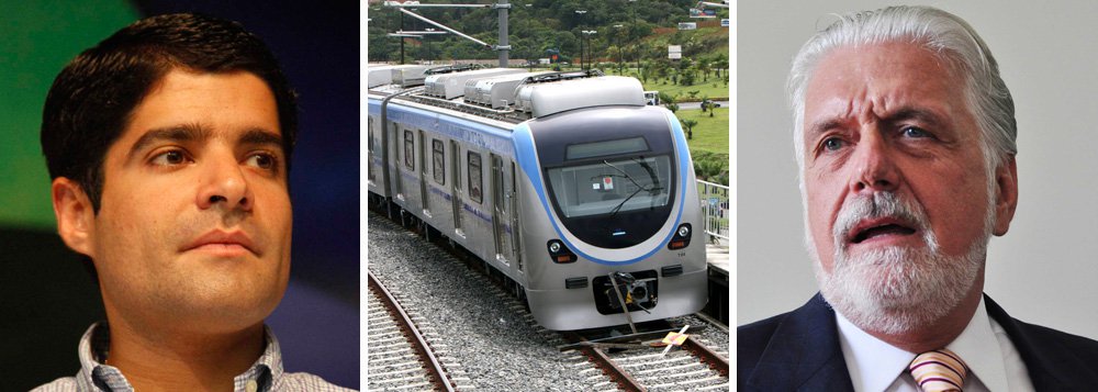 A negociação de transferência do metrô de Salvador da prefeitura para o Estado foi o primeiro episódio a registrar a 'amizade' entre o prefeito ACM Neto e o governador Jaques Wagner; agora, porém, o mesmo metrô é motivo de discórdia entre os dois maiores líderes partidários da disputa eleitoral deste ano; operação comercial do metrô deveria começar na próxima segunda-feira, mas, segundo o jornalista Levi Vasconcelos, do jornal A Tarde, a programação só será normalizada em outubro; veja novo episódio do imbróglio (Foto: Romulo Faro) A negociação de transferência do metrô de Salvador da prefeitura para o Estado foi o primeiro episódio a registrar a 'amizade' entre o prefeito ACM Neto e o governador Jaques Wagner; agora, porém, o mesmo metrô é motivo de discórdia entre os dois maiores líderes partidários da disputa eleitoral deste ano; operação comercial do metrô deveria começar na próxima segunda-feira, mas, segundo o jornalista Levi Vasconcelos, do jornal A Tarde, a programação só será normalizada em outubro; veja novo episódio do imbróglio