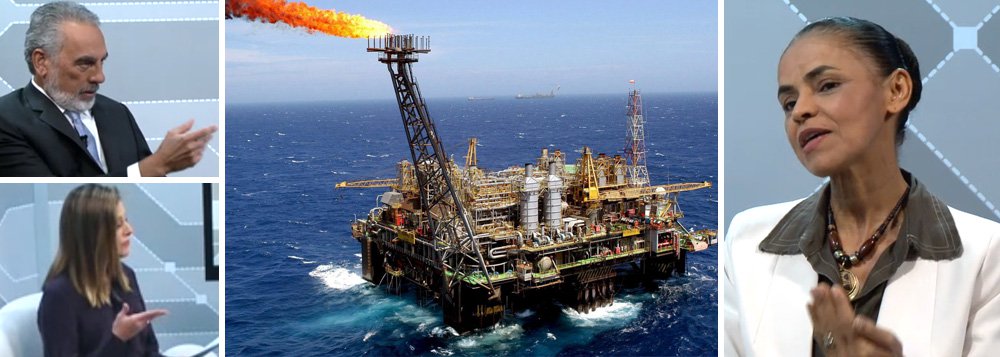 Candidata do PSB responde que "não é verdade" que ela não tratará a exploração do pré-sal como prioridade, mas declarou que "também haverá outras prioridades" em relação a fontes de energia; em sabatina ao portal G1, Marina Silva reafirmou ser contra a reeleição e que pretende governar por quatro anos; questionada sobre a situação legal do jatinho em que Eduardo Campos morreu, ela respondeu que caso "está sendo declarado na conta do Eduardo no TSE"; sobra chances de vencer em primeiro turno, fez uma imagem: "Devemos andar de sandálias com solas de algodão"; candidata voltou a afirmar que pretende governar com "pessoas de bem" (Foto: Ana Pupulin) Candidata do PSB responde que "não é verdade" que ela não tratará a exploração do pré-sal como prioridade, mas declarou que "também haverá outras prioridades" em relação a fontes de energia; em sabatina ao portal G1, Marina Silva reafirmou ser contra a reeleição e que pretende governar por quatro anos; questionada sobre a situação legal do jatinho em que Eduardo Campos morreu, ela respondeu que caso "está sendo declarado na conta do Eduardo no TSE"; sobra chances de vencer em primeiro turno, fez uma imagem: "Devemos andar de sandálias com solas de algodão"; candidata voltou a afirmar que pretende governar com "pessoas de bem"