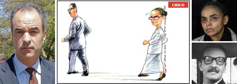 Com charge de Chico Caruso, jornal dá o primeiro sinal de que uma eventual vitória da candidata do PSB também inquieta os Marinho; entre as semelhanças com o ex-presidente, está a proposta de um novo Brasil e uma nova política, em uma candidatura que é mais simbólica do que real, como definiu Ricardo Kotscho; neste fim de semana, internautas questionaram a falta de rumo da candidata após o episódio com Silas Malafaia (Foto: Ana Pupulin) Com charge de Chico Caruso, jornal dá o primeiro sinal de que uma eventual vitória da candidata do PSB também inquieta os Marinho; entre as semelhanças com o ex-presidente, está a proposta de um novo Brasil e uma nova política, em uma candidatura que é mais simbólica do que real, como definiu Ricardo Kotscho; neste fim de semana, internautas questionaram a falta de rumo da candidata após o episódio com Silas Malafaia