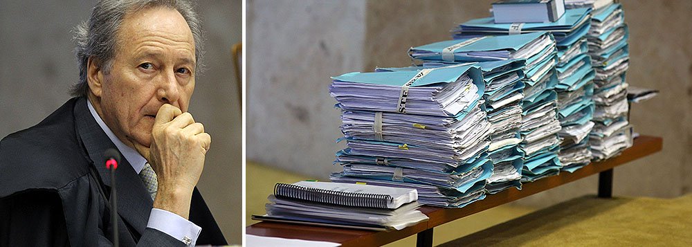 Desde 2006, quando o ministro tomou posse no Supremo, o número de processos do gabinete foi reduzido em 80%. Os 1,7 mil processos que permanecem agora no gabinete, quando ele assume a presidênica da corte, correspondem a apenas 3,3% do acervo atual do STF, que é de 56,7 mil processos (Foto: Gisele Federicce) Desde 2006, quando o ministro tomou posse no Supremo, o número de processos do gabinete foi reduzido em 80%. Os 1,7 mil processos que permanecem agora no gabinete, quando ele assume a presidênica da corte, correspondem a apenas 3,3% do acervo atual do STF, que é de 56,7 mil processos