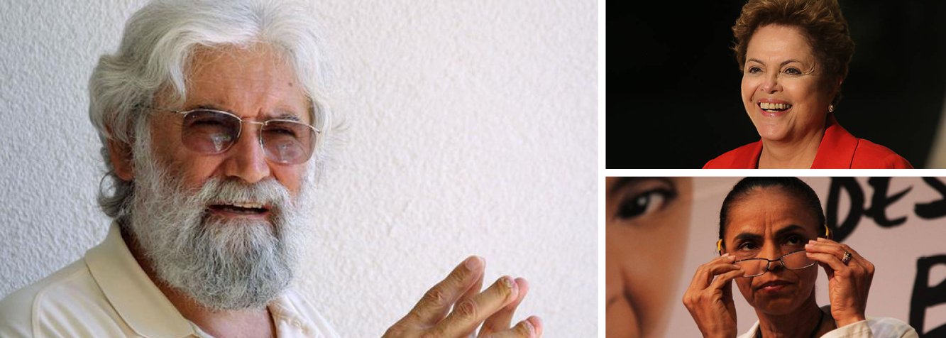 Líder religioso, intelectual e militante social, Leonardo Boff acredita que "nenhum governo fez políticas públicas cuja centralidade era o povo marginalizado, os invisíveis", como fizeram o ex-presidente Lula e a presidente Dilma Rousseff; sobre Marina Silva, que já foi sua aluna, no Acre, comenta que a candidata do PSB se transformou "numa fundamentalista com a mentalidade de alguns líderes muçulmanos" e que não possui habilidade de articulação; "Se vencer, oxalá não tenha o mesmo destino político que teve Collor de Mello", prevê; em entrevista ao blog do jornalista Paulo Moreira Leite, Boff diz que candidatura da ex-senadora "representa uma volta ao velho e ao atrasado da política" (Foto: Gisele Federicce) Líder religioso, intelectual e militante social, Leonardo Boff acredita que "nenhum governo fez políticas públicas cuja centralidade era o povo marginalizado, os invisíveis", como fizeram o ex-presidente Lula e a presidente Dilma Rousseff; sobre Marina Silva, que já foi sua aluna, no Acre, comenta que a candidata do PSB se transformou "numa fundamentalista com a mentalidade de alguns líderes muçulmanos" e que não possui habilidade de articulação; "Se vencer, oxalá não tenha o mesmo destino político que teve Collor de Mello", prevê; em entrevista ao blog do jornalista Paulo Moreira Leite, Boff diz que candidatura da ex-senadora "representa uma volta ao velho e ao atrasado da política"