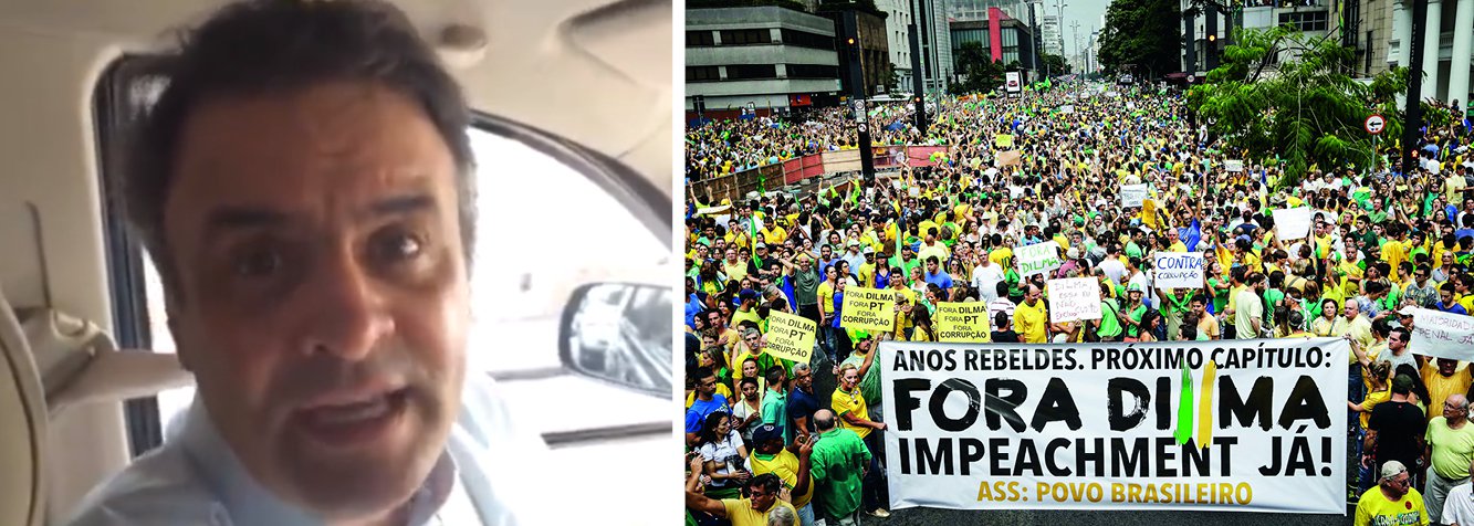 "Neste domingo, dia 12, novamente os brasileiros vão pra rua. Vão dizer que não aguentam mais tanta mentira, a inflação saindo de controle, o desemprego aumentando e um governo que não governa mais. Se você está com esse nó na garganta, vá pra rua, se manifeste e vamos mostrar que o Brasil merece muito mais do que esse governo medíocre que está aí", diz o senador tucano em vídeo divulgado no Facebook (Foto: Gisele Federicce) "Neste domingo, dia 12, novamente os brasileiros vão pra rua. Vão dizer que não aguentam mais tanta mentira, a inflação saindo de controle, o desemprego aumentando e um governo que não governa mais. Se você está com esse nó na garganta, vá pra rua, se manifeste e vamos mostrar que o Brasil merece muito mais do que esse governo medíocre que está aí", diz o senador tucano em vídeo divulgado no Facebook