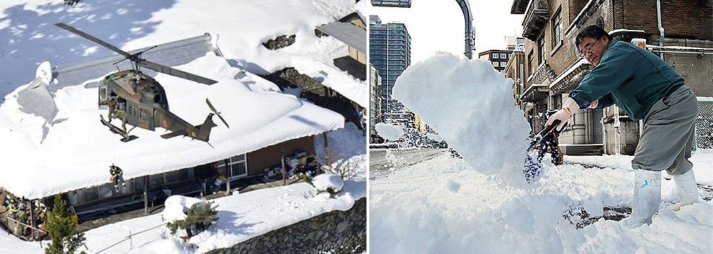 Pelo menos 11 pessoas morreram, desde quarta-feira (17), devido às violentas tempestades de neve que atingem grande parte do Japão; de acordo com a imprensa local, estão sendo registrados muitos prejuízos e interrupções significativas nos transportes (Foto: Gisele Federicce) Pelo menos 11 pessoas morreram, desde quarta-feira (17), devido às violentas tempestades de neve que atingem grande parte do Japão; de acordo com a imprensa local, estão sendo registrados muitos prejuízos e interrupções significativas nos transportes