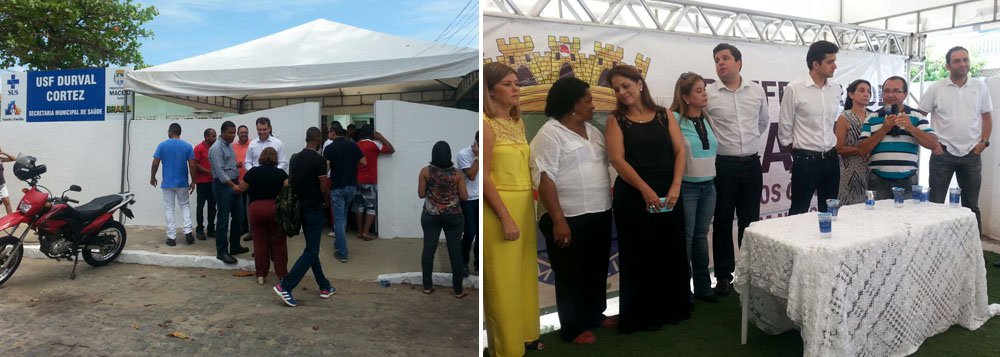 O prefeito de Maceió, Rui Palmeira (PSDB), justificou o atraso de obras de reformas de postos de saúde pela demora do repasse de verbas por parte do Ministério da Saúde; são 30 unidades que estão no cronograma para serem reformadas; construções foram iniciadas em fevereiro do ano passado e apenas dez estão sendo finalizadas (Foto: Voney Malta) O prefeito de Maceió, Rui Palmeira (PSDB), justificou o atraso de obras de reformas de postos de saúde pela demora do repasse de verbas por parte do Ministério da Saúde; são 30 unidades que estão no cronograma para serem reformadas; construções foram iniciadas em fevereiro do ano passado e apenas dez estão sendo finalizadas