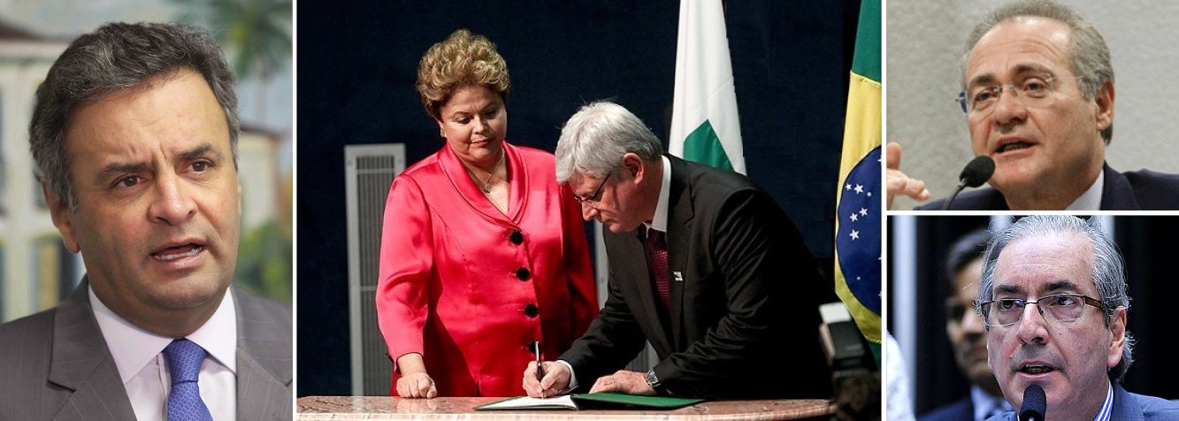 O que o Palácio do Planalto mais queria era compartilhar a crise da Operação Lava Jato com o Congresso Nacional; isso foi conseguido depois que o procurador-geral da República, Rodrigo Janot, decidiu solicitar a abertura de inquéritos contra os presidentes das duas casas legislativas, o deputado Eduardo Cunha (PMDB-RJ) e o senador Renan Calheiros (PMDB-AL); para a oposição, foi também um grande alívio saber que o senador Aécio Neves (PSDB-MG), embora citado pelo doleiro Alberto Youssef, só bateu na trave e teve seu caso arquivado; coincidência ou não, Janot deverá ser reconduzido ao comando da Procuradoria-Geral da República em junho deste ano e está bem na foto tanto para o governo como para a oposição (Foto: Leonardo Attuch) O que o Palácio do Planalto mais queria era compartilhar a crise da Operação Lava Jato com o Congresso Nacional; isso foi conseguido depois que o procurador-geral da República, Rodrigo Janot, decidiu solicitar a abertura de inquéritos contra os presidentes das duas casas legislativas, o deputado Eduardo Cunha (PMDB-RJ) e o senador Renan Calheiros (PMDB-AL); para a oposição, foi também um grande alívio saber que o senador Aécio Neves (PSDB-MG), embora citado pelo doleiro Alberto Youssef, só bateu na trave e teve seu caso arquivado; coincidência ou não, Janot deverá ser reconduzido ao comando da Procuradoria-Geral da República em junho deste ano e está bem na foto tanto para o governo como para a oposição
