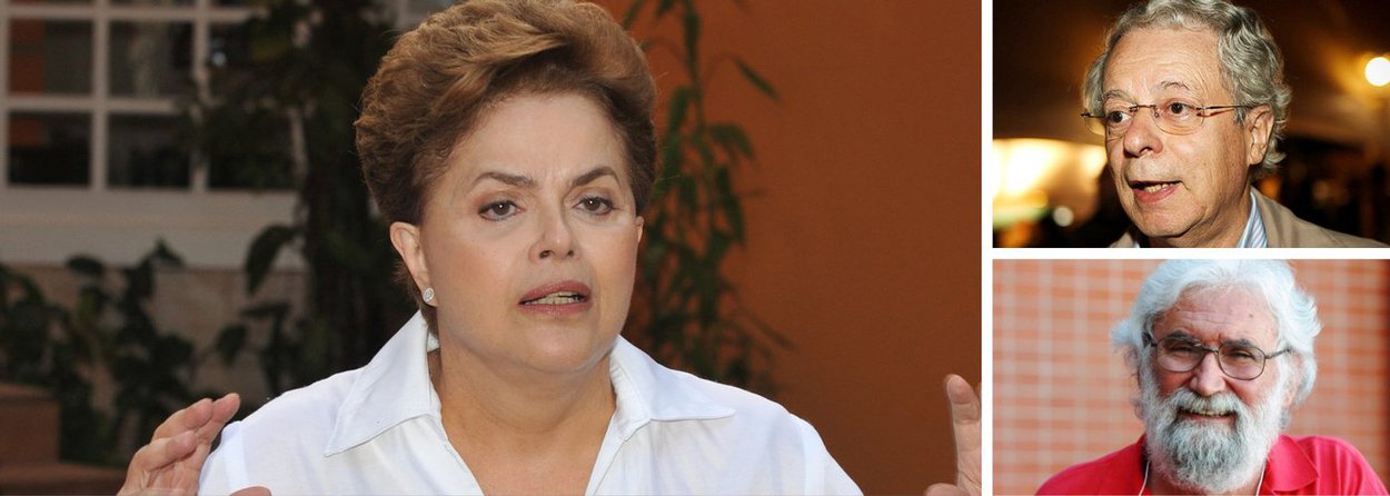 O frade dominicano Frei Betto, o teólogo Leonardo Boff e quatro integrantes do grupo Emaús se reuniram nesta quarta (26) com a presidente Dilma Rousseff e entregaram a ela uma carta com 16 demandas a serem analisadas em seu segundo mandato; após o encontro, Leonardo Boff afirmou que a própria presidente reconheceu a falta de contato com as bases. “Dilma se ocupava muito com a administração dos grandes projetos. Ela disse que a partir de agora será um ponto alto do seu governo um diálogo permanente, orgânico, contínuo, com os movimentos sociais, e com a sociedade em geral”, afirmou (Foto: Valter Lima) O frade dominicano Frei Betto, o teólogo Leonardo Boff e quatro integrantes do grupo Emaús se reuniram nesta quarta (26) com a presidente Dilma Rousseff e entregaram a ela uma carta com 16 demandas a serem analisadas em seu segundo mandato; após o encontro, Leonardo Boff afirmou que a própria presidente reconheceu a falta de contato com as bases. “Dilma se ocupava muito com a administração dos grandes projetos. Ela disse que a partir de agora será um ponto alto do seu governo um diálogo permanente, orgânico, contínuo, com os movimentos sociais, e com a sociedade em geral”, afirmou