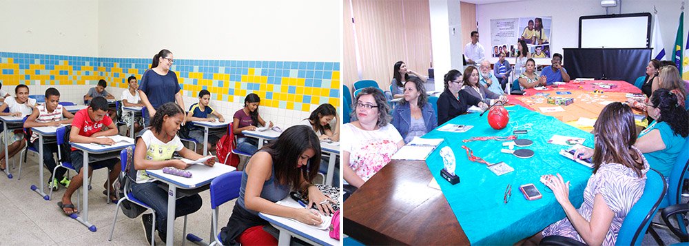 Entre as ações que estão sendo implementadas estão a ressignificação do currículo do ensino médio, normatização da municipalização do ensino, elaboração de um projeto pedagógico para a Educação Prisional e a participação na elaboração do Plano Estadual de Educação 2015 a 2025; ações estão conectadas com as 13 Diretorias Regionais de Educação e alcançam, na formação pedagógica, o universo de 12 mil professores da Educação Básica e, com ações indiretas, os 181.150 alunos da rede estadual
(Foto: Aquiles Lins) Entre as ações que estão sendo implementadas estão a ressignificação do currículo do ensino médio, normatização da municipalização do ensino, elaboração de um projeto pedagógico para a Educação Prisional e a participação na elaboração do Plano Estadual de Educação 2015 a 2025; ações estão conectadas com as 13 Diretorias Regionais de Educação e alcançam, na formação pedagógica, o universo de 12 mil professores da Educação Básica e, com ações indiretas, os 181.150 alunos da rede estadual