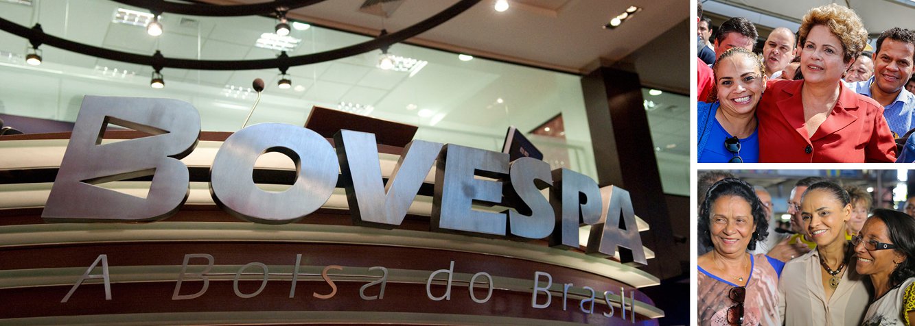 Operando no negativo durante toda esta quinta-feira 4, o Ibovespa fechou a sessão próximo de sua mínima do dia, em seu pior pregão desde 31 de julho; índice foi puxado pela queda de mais de 4% da estatal e de bancos; mercado digere acirramento da disputa eleitoral após Datafolha e Ibope divulgados ontem; pesquisas mostraram empate no primeiro turno e vitória de Marina Silva no segundo (Foto: Gisele Federicce) Operando no negativo durante toda esta quinta-feira 4, o Ibovespa fechou a sessão próximo de sua mínima do dia, em seu pior pregão desde 31 de julho; índice foi puxado pela queda de mais de 4% da estatal e de bancos; mercado digere acirramento da disputa eleitoral após Datafolha e Ibope divulgados ontem; pesquisas mostraram empate no primeiro turno e vitória de Marina Silva no segundo