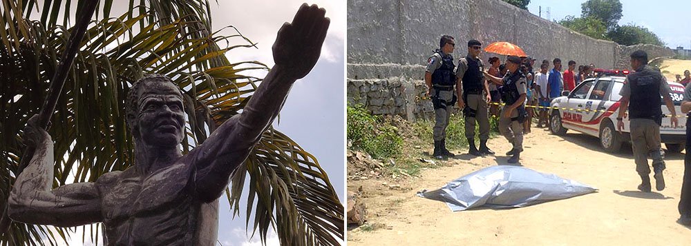 Em Alagoas o dia 20 de novembro é feriado em homenagem ao Dia da Consciência Negra; a data também é uma referência ao alagoano Zumbi dos Palmares, símbolo nacional da resistência; entretanto, não há muito que comemorar; de acordo com o Mapa da Violência 2014, o estado é líder em homicídios de negros (Foto: Voney Malta) Em Alagoas o dia 20 de novembro é feriado em homenagem ao Dia da Consciência Negra; a data também é uma referência ao alagoano Zumbi dos Palmares, símbolo nacional da resistência; entretanto, não há muito que comemorar; de acordo com o Mapa da Violência 2014, o estado é líder em homicídios de negros