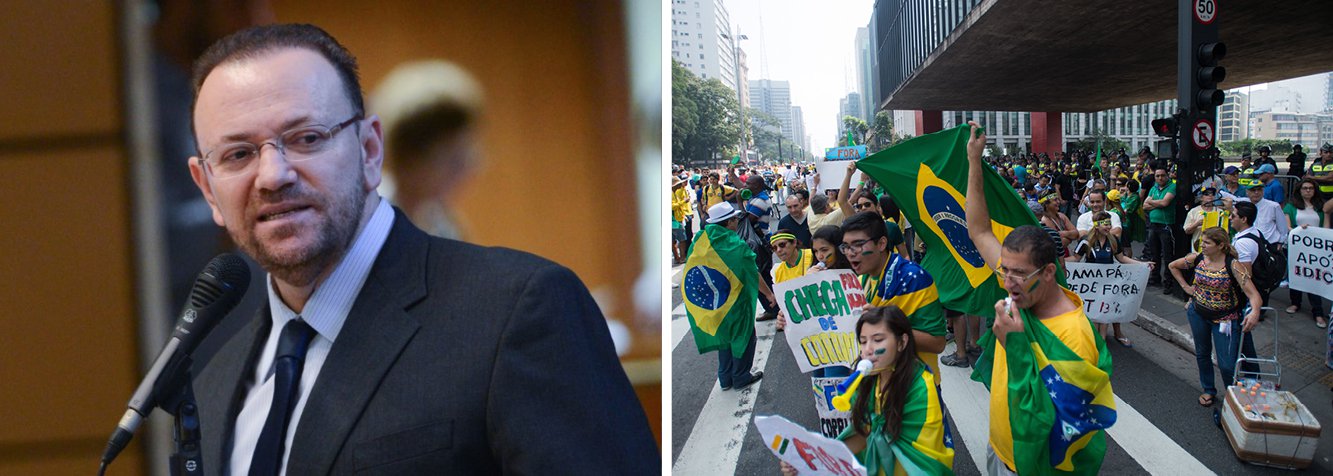 "O governo está atento à pauta das mobilizações. O governo continua governando, mas considerando as manifestações como uma manifestação democrática do nosso país. O governo, como já disse, respeita uma manifestação dessa dimensão. É uma expressão importante da democracia brasileira", disse o ministro de Comunicação Social, após se reunir com assessores de comunicação do governo (Foto: Gisele Federicce) "O governo está atento à pauta das mobilizações. O governo continua governando, mas considerando as manifestações como uma manifestação democrática do nosso país. O governo, como já disse, respeita uma manifestação dessa dimensão. É uma expressão importante da democracia brasileira", disse o ministro de Comunicação Social, após se reunir com assessores de comunicação do governo
