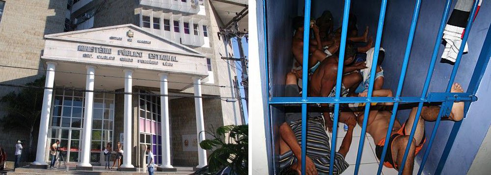 A superlotação na Central de Flagrantes e na Casa de Custódia de Maceió está preocupando os integrantes do Grupo Estadual de Combate às Organizações Criminosas (Gecoc), do Ministério Público Estadual; existe risco de que os presos nas operações deixem de ser autuados em flagrante por falta de vagas (Foto: Voney Malta) A superlotação na Central de Flagrantes e na Casa de Custódia de Maceió está preocupando os integrantes do Grupo Estadual de Combate às Organizações Criminosas (Gecoc), do Ministério Público Estadual; existe risco de que os presos nas operações deixem de ser autuados em flagrante por falta de vagas