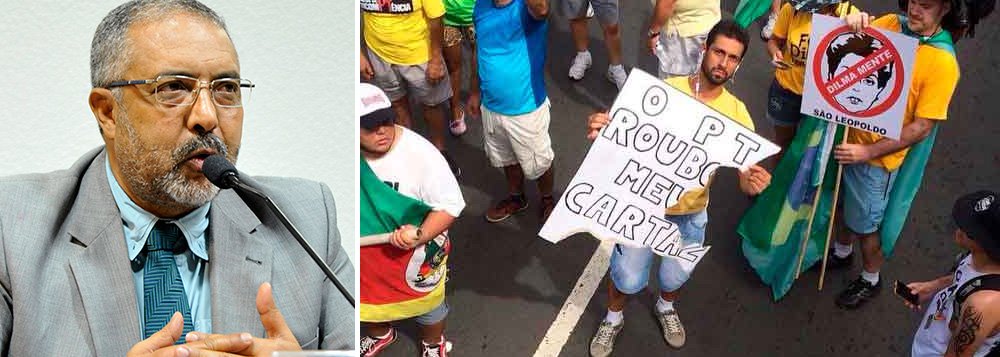 “É um equívoco grande achar que só a classe média alta foi para a rua no 15 de março. Uma parte dos assalariados também foi. O efeito dessas medidas será sentido sobretudo no chamado andar de baixo”, diz o senador Paulo Paim (RS); ele contesta votar medidas ‘contra os trabalhadores’ e sinaliza que vai abandonar seu partido: “Qual o discurso do PT e do governo hoje? Dos juros? Da inflação?” (Foto: Roberta Namour) “É um equívoco grande achar que só a classe média alta foi para a rua no 15 de março. Uma parte dos assalariados também foi. O efeito dessas medidas será sentido sobretudo no chamado andar de baixo”, diz o senador Paulo Paim (RS); ele contesta votar medidas ‘contra os trabalhadores’ e sinaliza que vai abandonar seu partido: “Qual o discurso do PT e do governo hoje? Dos juros? Da inflação?”