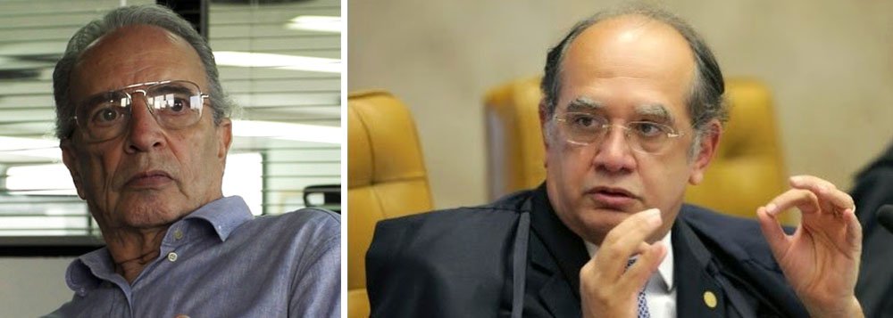 Favorável à permanência do financiamento dos candidatos e partidos por empresas, ministro do Supremo Tribunal Federal Gilmar Mendes impediu ação movida pela OAB de vigorar; ‘Gilmar Mendes desrespeita o determinado pelo art. 93 da Constituição porque não quer que se imponha a decisão do STF, como está claro em sua afirmação de que "isso é assunto para o Congresso"’, critica o colunista Janio de Freitas; ele ressalta a importância da ação no Supremo no momento em que partidos defendem posições diferentes sobre a reforma política (Foto: Roberta Namour) Favorável à permanência do financiamento dos candidatos e partidos por empresas, ministro do Supremo Tribunal Federal Gilmar Mendes impediu ação movida pela OAB de vigorar; ‘Gilmar Mendes desrespeita o determinado pelo art. 93 da Constituição porque não quer que se imponha a decisão do STF, como está claro em sua afirmação de que "isso é assunto para o Congresso"’, critica o colunista Janio de Freitas; ele ressalta a importância da ação no Supremo no momento em que partidos defendem posições diferentes sobre a reforma política