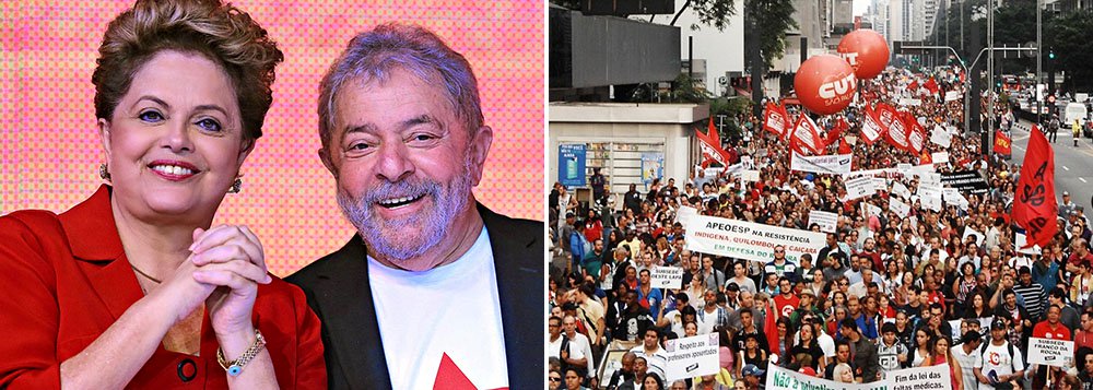 Manifestação do dia 13 de março, que promete atingir 24 capitais do país, ganha força como contraponto à marcha golpista convocada pela oposição contra a presidente Dilma Rousseff: "Não é um ato nem a favor nem contra o governo", disse o presidente da CUT, Vagner Freitas; "Só não achamos que se justifique, em um governo com 69 dias de existência e que não ocorreu nada, um pedido de impeachment"; apesar de dizer que não irá ao ato dos sindicatos, o ex-presidente Lula afirmou torcer para que "compareça muita gente" (Foto: Roberta Namour) Manifestação do dia 13 de março, que promete atingir 24 capitais do país, ganha força como contraponto à marcha golpista convocada pela oposição contra a presidente Dilma Rousseff: "Não é um ato nem a favor nem contra o governo", disse o presidente da CUT, Vagner Freitas; "Só não achamos que se justifique, em um governo com 69 dias de existência e que não ocorreu nada, um pedido de impeachment"; apesar de dizer que não irá ao ato dos sindicatos, o ex-presidente Lula afirmou torcer para que "compareça muita gente"
