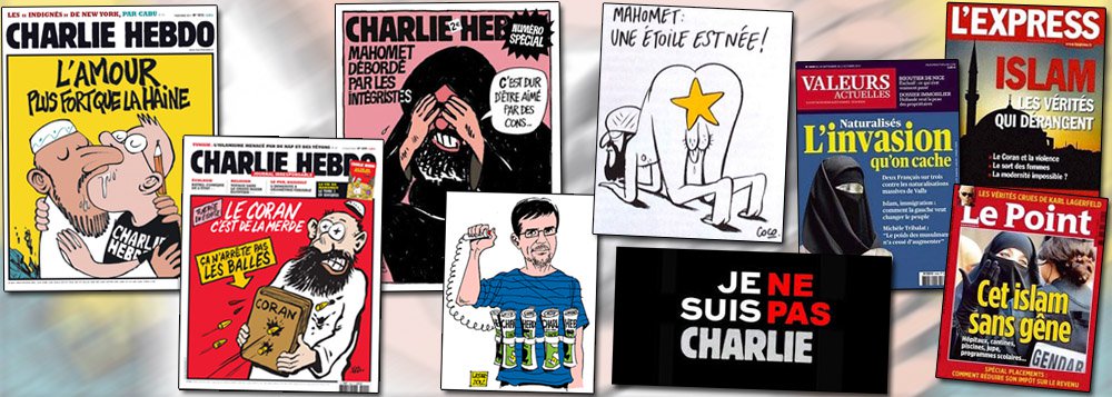 Num artigo que rema contra corrente, o colunista Lelê Teles explica por que, mesmo condenando a ação dos terroristas, ele "não é Charlie"; "Ir contra o profeta Maomé era pedir briga, não com os muçulmanos, mas com os fanáticos. Dizer que o crime em França atentava contra a liberdade de expressão é de um lugar comum risível. O fundamento dos fundamentalistas é cercear a liberdade de expressão. E eles são contra a liberdade de expressão de todos aqueles que não pensam como eles, sobretudo muçulmanos", diz ele; numa das charges, Maomé era colocado de quatro; outra afirmava que o Corão é uma merda; desenhos do Charlie insuflavam a islamofobia na França; leia a íntegra (Foto: Leonardo Attuch) www.brasil247.com - Num artigo que rema contra corrente, o colunista Lelê Teles explica por que, mesmo condenando a ação dos terroristas, ele "não é Charlie"; "Ir contra o profeta Maomé era pedir briga, não com os muçulmanos, mas com os fanáticos. Dizer que o crime em França atentava contra a liberdade de expressão é de um lugar comum risível. O fundamento dos fundamentalistas é cercear a liberdade de expressão. E eles são contra a liberdade de expressão de todos aqueles que não pensam como eles, sobretudo muçulmanos", diz ele; numa das charges, Maomé era colocado de quatro; outra afirmava que o Corão é uma merda; desenhos do Charlie insuflavam a islamofobia na França; leia a íntegra