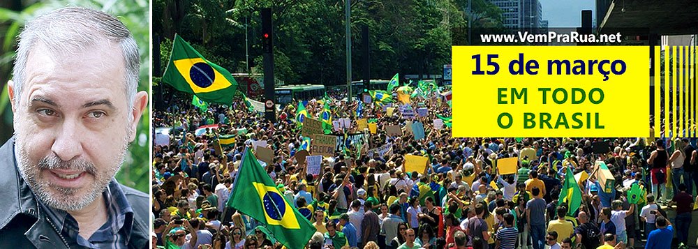 "Talvez o governo Dilma e o PT descubram que a situação é emergencial a partir de segunda-feira, dia 16, se em São Paulo a direita reunir os 200 mil manifestantes que pretende reunir", diz Luiz Carlos Azenha, editor do Viomundo, que aponta como as redes sociais estão sendo mobilizadas em prol do golpismo; "além da mídia, o PSDB é co-patrocinador das manifestações, com o mão do gato" (Foto: Felipe L. Goncalves) "Talvez o governo Dilma e o PT descubram que a situação é emergencial a partir de segunda-feira, dia 16, se em São Paulo a direita reunir os 200 mil manifestantes que pretende reunir", diz Luiz Carlos Azenha, editor do Viomundo, que aponta como as redes sociais estão sendo mobilizadas em prol do golpismo; "além da mídia, o PSDB é co-patrocinador das manifestações, com o mão do gato"