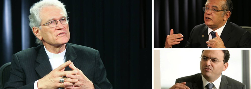 A Conferência Nacional dos Bispos do Brasil (CNBB), junto com a Ordem dos Advogados do Brasil (OAB), pediu nesta quarta-feira 25 a retomada do julgamento sobre a proibição de doações de empresas privadas para campanhas políticas, travado há quase um ano por um pedido de vista do ministro Gilmar Mendes; os representantes das entidades reuniram-se com o presidente do STF, Ricardo Lewandowski; "Estamos vendo a realidade nua e crua da influência do financiamento das empresas. Estamos todo dia no noticiário e gostaríamos de ver resolvida essa questão. Creio que Supremo poderá nos dar luz e ajudar a sociedade", disse o secretário-geral da CNBB, Leonardo Steiner
(Foto: Gisele Federicce) www.brasil247.com - A Conferência Nacional dos Bispos do Brasil (CNBB), junto com a Ordem dos Advogados do Brasil (OAB), pediu nesta quarta-feira 25 a retomada do julgamento sobre a proibição de doações de empresas privadas para campanhas políticas, travado há quase um ano por um pedido de vista do ministro Gilmar Mendes; os representantes das entidades reuniram-se com o presidente do STF, Ricardo Lewandowski; "Estamos vendo a realidade nua e crua da influência do financiamento das empresas. Estamos todo dia no noticiário e gostaríamos de ver resolvida essa questão. Creio que Supremo poderá nos dar luz e ajudar a sociedade", disse o secretário-geral da CNBB, Leonardo Steiner