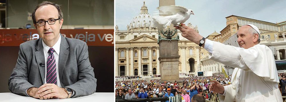 Colunista neocon diz que opiniões do pontífice sobre o atentado em Paris e a liberdade de expressão são covardes, imprecisas e politiqueiras; “Francisco tem cabeça e postura de cura de aldeia, não de papa”; em discurso nas Filipinas, Papa disse que 'não se pode ofender, ou fazer guerra, ou assassinar em nome da própria religião ou em nome de Deus' (Foto: Roberta Namour) www.brasil247.com - Colunista neocon diz que opiniões do pontífice sobre o atentado em Paris e a liberdade de expressão são covardes, imprecisas e politiqueiras; “Francisco tem cabeça e postura de cura de aldeia, não de papa”; em discurso nas Filipinas, Papa disse que 'não se pode ofender, ou fazer guerra, ou assassinar em nome da própria religião ou em nome de Deus'