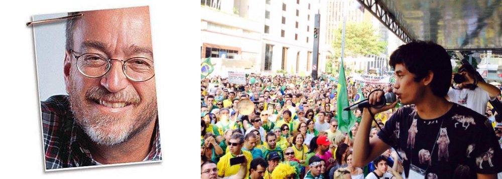 Paulo Nogueira, editor do Diário do Centro do Mundo, aponta o mais novo analfabeto político brasileiro: Kim Kataguiri, líder do Movimento Brasil Livre; "Não é à toa que a direita não ganha eleições no Brasil: seus propagandistas são terrivelmente ruins. KK não leu nada, mas pontifica sobre tudo. Numa entrevista para a IstoÉ, admitiu jamais ter lido sequer Friedman, um dos maiores nomes do conservadorismo econômico. Se não leu Friedman, sendo um “liberal”, é porque não leu coisa nenhuma", afirma (Foto: Leonardo Attuch) Paulo Nogueira, editor do Diário do Centro do Mundo, aponta o mais novo analfabeto político brasileiro: Kim Kataguiri, líder do Movimento Brasil Livre; "Não é à toa que a direita não ganha eleições no Brasil: seus propagandistas são terrivelmente ruins. KK não leu nada, mas pontifica sobre tudo. Numa entrevista para a IstoÉ, admitiu jamais ter lido sequer Friedman, um dos maiores nomes do conservadorismo econômico. Se não leu Friedman, sendo um “liberal”, é porque não leu coisa nenhuma", afirma