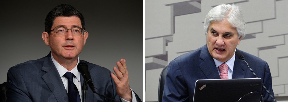 O ministro da Fazenda, Joaquim Levy, estimou em 3 bilhões de reais neste ano o impacto da mudança do indexador das dívidas de Estados e municípios com a União, disse nesta quarta-feira o presidente da Comissão de Assuntos Econômicos do Senado, Delcídio Amaral (PT-MS); Levy disse a jornalistas que Delcídio sinalizou possibilidades de discussão de agenda de crescimento que contempla reforma do ICMS e pontos de desenvolvimento regional durante reunião nesta quarta-feira (25) (Foto: Paulo Emílio) O ministro da Fazenda, Joaquim Levy, estimou em 3 bilhões de reais neste ano o impacto da mudança do indexador das dívidas de Estados e municípios com a União, disse nesta quarta-feira o presidente da Comissão de Assuntos Econômicos do Senado, Delcídio Amaral (PT-MS); Levy disse a jornalistas que Delcídio sinalizou possibilidades de discussão de agenda de crescimento que contempla reforma do ICMS e pontos de desenvolvimento regional durante reunião nesta quarta-feira (25)