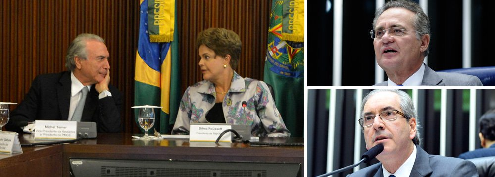 Presidente da Câmara "deu sinais de seu desagrado com a jogada de Dilma" na escolha do vice-presidente, Michel Temer, para a articulação política; "ao passo que Renan Calheiros, presidente do Senado, deu um passo à frente. Declarou que Dilma 'foi ousada' e que a escolha de Temer representa 'uma virada' na relação como Congresso e a coalizão governista"; observação é da colunista do 247 Tereza Cruvinel; jornalista afirma que Renan "é mais propenso a compreender que do sucesso de Temer no posto dependem tanto ele como o PMDB", e que "se ele se recompõe, Cunha fica isolado em sua bronca com Dilma e o governo"; mas lembra que, independente disso, ao lado de Eduardo Cunha há "uma penca de peemedebistas vestindo camisas de oposição"; e questiona: "O que os atazana tanto?" (Foto: Gisele Federicce) Presidente da Câmara "deu sinais de seu desagrado com a jogada de Dilma" na escolha do vice-presidente, Michel Temer, para a articulação política; "ao passo que Renan Calheiros, presidente do Senado, deu um passo à frente. Declarou que Dilma 'foi ousada' e que a escolha de Temer representa 'uma virada' na relação como Congresso e a coalizão governista"; observação é da colunista do 247 Tereza Cruvinel; jornalista afirma que Renan "é mais propenso a compreender que do sucesso de Temer no posto dependem tanto ele como o PMDB", e que "se ele se recompõe, Cunha fica isolado em sua bronca com Dilma e o governo"; mas lembra que, independente disso, ao lado de Eduardo Cunha há "uma penca de peemedebistas vestindo camisas de oposição"; e questiona: "O que os atazana tanto?"