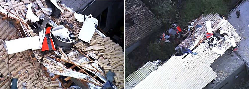 De acordo com imagens de vídeos de segurança, as pás se soltaram da aeronave no momento da queda, matando cinco pessoas, entre elas Thomaz Alckmin, filho do governador Geraldo Alckmin (PSDB); a empresa Seripatri confirmou que fez a reinstalação no rotor do helicóptero antes de seu voo teste (Foto: Roberta Namour) De acordo com imagens de vídeos de segurança, as pás se soltaram da aeronave no momento da queda, matando cinco pessoas, entre elas Thomaz Alckmin, filho do governador Geraldo Alckmin (PSDB); a empresa Seripatri confirmou que fez a reinstalação no rotor do helicóptero antes de seu voo teste