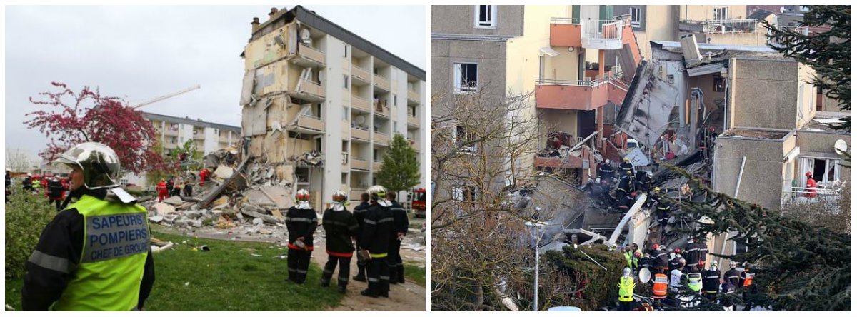 Doze pessoas também estão desaparecidas em Rosny-sous-Bois, nos arredores de Paris; o edifício de quatro andares, que ficava ao lado da estação ferroviária da cidade, veio abaixo depois de se ouvir uma grande explosão, por volta das 5h20 (2h em Brasília) (Foto: Gisele Federicce) Doze pessoas também estão desaparecidas em Rosny-sous-Bois, nos arredores de Paris; o edifício de quatro andares, que ficava ao lado da estação ferroviária da cidade, veio abaixo depois de se ouvir uma grande explosão, por volta das 5h20 (2h em Brasília)