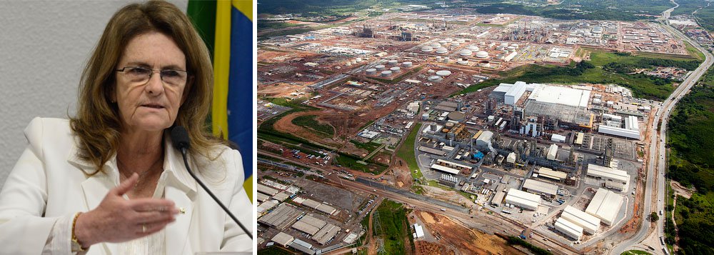 A licença de operação da Refinaria Abreu e Lima (Rnest), no Complexo Industrial e Portuário de Suape, em Pernambuco, deverá ser concedida pela Agência Nacional de Petróleo (ANP) ainda nesta segunda-feira (17); a informação foi repassada pela presidente da Petrobras, Graça Foster, durante teleconferência para divulgar os resultados operacionais da estatal (Foto: Paulo Emílio) A licença de operação da Refinaria Abreu e Lima (Rnest), no Complexo Industrial e Portuário de Suape, em Pernambuco, deverá ser concedida pela Agência Nacional de Petróleo (ANP) ainda nesta segunda-feira (17); a informação foi repassada pela presidente da Petrobras, Graça Foster, durante teleconferência para divulgar os resultados operacionais da estatal