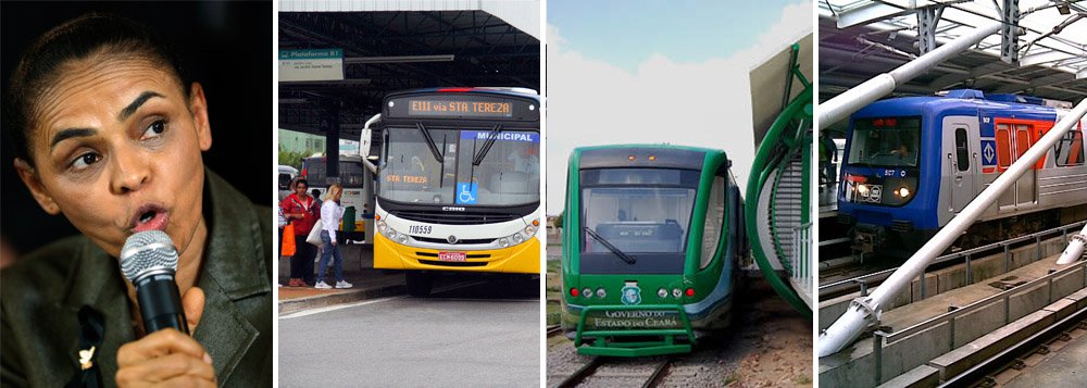Valor foi estimado por especialistas para cobrir a promessa da candidata Marina Silva de criar mil quilômetros de vias de Veículos Leves sobre Trilhos (VLTs), com corredores de ônibus integrados (BRTs) e outros 1.350 km de metrôs e trens semiurbanos; “De onde virá o dinheiro?”, questionou a presidente Dilma Rousseff, durante debate do SBT; Marina afirmou que os recursos virão do combate ao desperdício de gastos públicos e ao aumento da eficiência tributária (Foto: Roberta Namour) Valor foi estimado por especialistas para cobrir a promessa da candidata Marina Silva de criar mil quilômetros de vias de Veículos Leves sobre Trilhos (VLTs), com corredores de ônibus integrados (BRTs) e outros 1.350 km de metrôs e trens semiurbanos; “De onde virá o dinheiro?”, questionou a presidente Dilma Rousseff, durante debate do SBT; Marina afirmou que os recursos virão do combate ao desperdício de gastos públicos e ao aumento da eficiência tributária