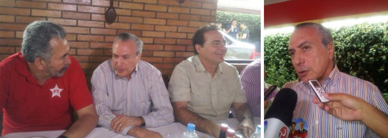 Vice-presidente da República e candidato à reeleição, Michel Temer Temer garantiu, em Maceió, que o partido tem condições de fazer uma excelente bancada de governadores e senadores; "Não podemos desprezar a situação partidária; contamos com uma forte base aliada que apoia a presidente Dilma; Por isso, aqui em Alagoas, apoiamos Collor e Renan Filho; temos o maior tempo de TV, que ainda não é suficiente para mostrarmos o que fizemos pelo Brasil", afirmou; (Foto: Voney Malta) Vice-presidente da República e candidato à reeleição, Michel Temer Temer garantiu, em Maceió, que o partido tem condições de fazer uma excelente bancada de governadores e senadores; "Não podemos desprezar a situação partidária; contamos com uma forte base aliada que apoia a presidente Dilma; Por isso, aqui em Alagoas, apoiamos Collor e Renan Filho; temos o maior tempo de TV, que ainda não é suficiente para mostrarmos o que fizemos pelo Brasil", afirmou;