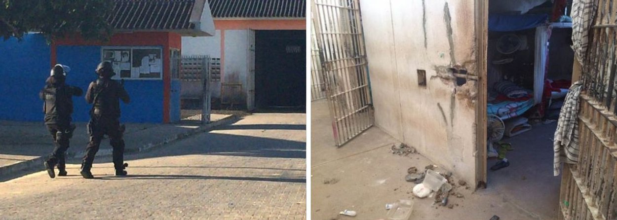 Homens em um veículo atiraram contra agentes do presídio Cyridião Durval, em Maceió; ação foi uma tentativa de desviar a atenção dos agentes; é que no mesmo momento os presos do módulo 2 tentavam escapar ; um reeducando ficou ferido (Foto: Voney Malta) Homens em um veículo atiraram contra agentes do presídio Cyridião Durval, em Maceió; ação foi uma tentativa de desviar a atenção dos agentes; é que no mesmo momento os presos do módulo 2 tentavam escapar ; um reeducando ficou ferido