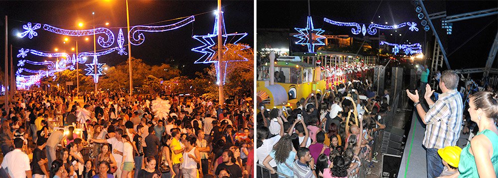 Prefeitura de Palmas inaugurou nesse domingo, 16, a programação oficial de natal com acendimento da iluminação natalina da cidade; milhares de pessoas foram à avenida Teotônio Segurado e assistiram apresentação de corais municipais e show da cantora Vanessa da Mata; decoração natalina conta com iluminação em 700 arvores das principais avenidas; são mais de 100 unidades de bolas de lead, 700 estrelas fixadas em postes e 36 mil luzes piscando; programação de Natal segue até 21 de dezembro com mais atrações musicais de artistas regionais e nacionais pela cidade (Foto: Aquiles Lins) Prefeitura de Palmas inaugurou nesse domingo, 16, a programação oficial de natal com acendimento da iluminação natalina da cidade; milhares de pessoas foram à avenida Teotônio Segurado e assistiram apresentação de corais municipais e show da cantora Vanessa da Mata; decoração natalina conta com iluminação em 700 arvores das principais avenidas; são mais de 100 unidades de bolas de lead, 700 estrelas fixadas em postes e 36 mil luzes piscando; programação de Natal segue até 21 de dezembro com mais atrações musicais de artistas regionais e nacionais pela cidade