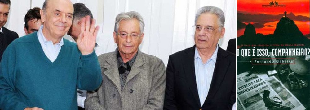 Ex-deputado federal, que escreveu o primeiro livro sobre o sequestro do embaixador americano Charles Elbrick – "O que é isso, companheiro?" – na verdade não participou da ação, como revela um documentário posterior com todos os participantes ainda vivos; artigo publicado no Portal Vermelho, ligado ao PCdoB, ironiza a "modernidade" de Fernando Gabeira e critica seu artigo publicado ontem no Estadão, em que afirma que "uma esquerda no governo não poderia comprometer-se a fundo com Cuba e Venezuela" (Foto: Gisele Federicce) Ex-deputado federal, que escreveu o primeiro livro sobre o sequestro do embaixador americano Charles Elbrick – "O que é isso, companheiro?" – na verdade não participou da ação, como revela um documentário posterior com todos os participantes ainda vivos; artigo publicado no Portal Vermelho, ligado ao PCdoB, ironiza a "modernidade" de Fernando Gabeira e critica seu artigo publicado ontem no Estadão, em que afirma que "uma esquerda no governo não poderia comprometer-se a fundo com Cuba e Venezuela"