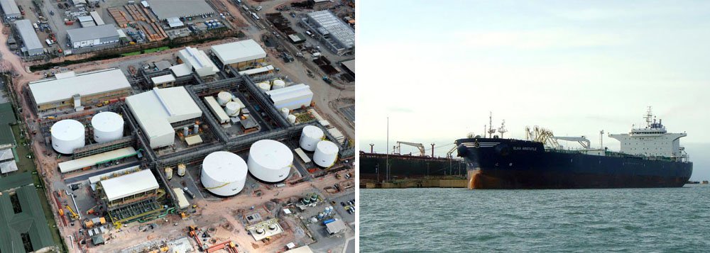 A Refinaria Abreu e Lima (Rnest), localizada em Pernambuco, receberá esta semana a primeira carga de óleo destinado a testar os seus equipamentos; a carga de 60 mil toneladas de óleo bruto e outras 6 mil toneladas de blend de petróleo, originária de Guamaré (RN), está prevista ser descarregada nesta quinta-feira (4); apesar da previsão para que o primeiro trem (metade do complexo) entre em funcionamento em novembro, a dragagem necessária para que petroleiros de grande porte possam aportar em Suape ainda encontra-se em discussão junto a Secretaria Especial de Portos, em Brasília, o que pode afetar a capacidade de recepção operacional da unidade (Foto: Paulo Emílio) A Refinaria Abreu e Lima (Rnest), localizada em Pernambuco, receberá esta semana a primeira carga de óleo destinado a testar os seus equipamentos; a carga de 60 mil toneladas de óleo bruto e outras 6 mil toneladas de blend de petróleo, originária de Guamaré (RN), está prevista ser descarregada nesta quinta-feira (4); apesar da previsão para que o primeiro trem (metade do complexo) entre em funcionamento em novembro, a dragagem necessária para que petroleiros de grande porte possam aportar em Suape ainda encontra-se em discussão junto a Secretaria Especial de Portos, em Brasília, o que pode afetar a capacidade de recepção operacional da unidade