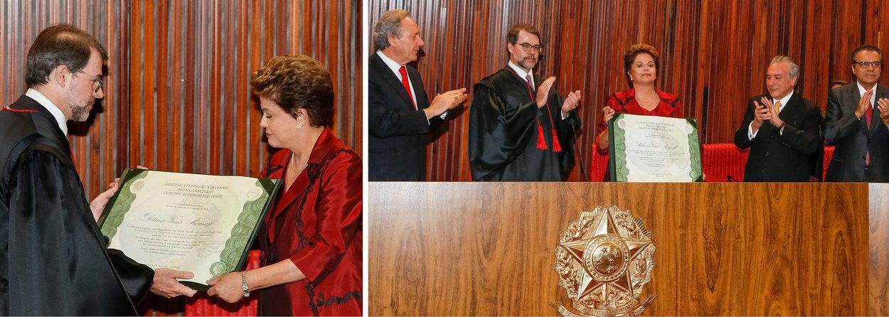 Com a diplomação da presidente Dilma Rousseff, nesta quinta-feira, chega ao fim a batalha eleitoral mais disputada da história do País; "Eleição não é uma guerra, logo não produz vencidos. O povo escolhe quem quer que governe e quem quer na oposição. A quem for oposição, deve exercer da melhor forma possível seu papel. Mais difícil do que saber perder é saber vencer", disse ela, num discurso em que pregou união nacional contra a corrupção; "este mal de séculos está sendo expurgado agora. Não podemos fechar os olhos para isto: chegou a hora de dar um basta"; falando claramente na Petrobras, a presidente disse que a estatal é maior do que a crise e prometeu "fechar todas as portas para a corrupção" (Foto: Leonardo Attuch) Com a diplomação da presidente Dilma Rousseff, nesta quinta-feira, chega ao fim a batalha eleitoral mais disputada da história do País; "Eleição não é uma guerra, logo não produz vencidos. O povo escolhe quem quer que governe e quem quer na oposição. A quem for oposição, deve exercer da melhor forma possível seu papel. Mais difícil do que saber perder é saber vencer", disse ela, num discurso em que pregou união nacional contra a corrupção; "este mal de séculos está sendo expurgado agora. Não podemos fechar os olhos para isto: chegou a hora de dar um basta"; falando claramente na Petrobras, a presidente disse que a estatal é maior do que a crise e prometeu "fechar todas as portas para a corrupção"