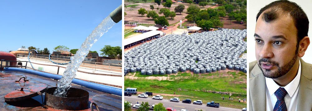 Governo do Estado anunciou nesta quarta-feira, 4, que enfrentar o problema endêmico dos efeitos da estiagem na região Sudeste do Tocantins; por meio da Agência Tocantinense de Saneamento (ATS), está firmando convênio junto ao Ministério da Integração Nacional, no valor de R$ 7,5 milhões, para o transporte de água potável para as famílias afetadas pela seca; segundo o presidente da ATS, o governo está agilizando a entrega das 11 mil cisternas do programa Tocantins Sem Sede; "Nosso objetivo é instalar todas as cisternas antes das chuvas. Sobre os cadastros, aquelas pessoas que foram contempladas de maneira irregular, nós estaremos notificando, retirando as cisternas e beneficiando quem realmente necessita", afirmou (Foto: Aquiles Lins) Governo do Estado anunciou nesta quarta-feira, 4, que enfrentar o problema endêmico dos efeitos da estiagem na região Sudeste do Tocantins; por meio da Agência Tocantinense de Saneamento (ATS), está firmando convênio junto ao Ministério da Integração Nacional, no valor de R$ 7,5 milhões, para o transporte de água potável para as famílias afetadas pela seca; segundo o presidente da ATS, o governo está agilizando a entrega das 11 mil cisternas do programa Tocantins Sem Sede; "Nosso objetivo é instalar todas as cisternas antes das chuvas. Sobre os cadastros, aquelas pessoas que foram contempladas de maneira irregular, nós estaremos notificando, retirando as cisternas e beneficiando quem realmente necessita", afirmou
