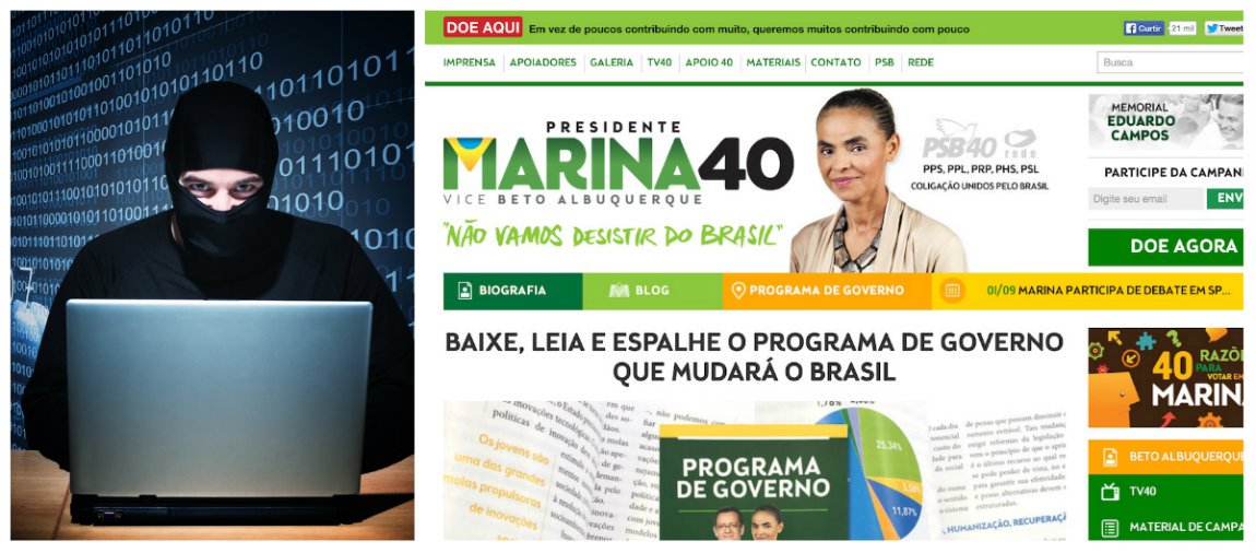 Site da campanha da presidenciável do PSB, Marina Silva, sofreu dois ataques: o primeiro ocorreu no sábado e deixou a página inativa por uma hora, entre 21h e 22h; e o segundo, no domingo, ficando cerca de 20 minutos fora do ar no começo da tarde; assessoria da candidata afirmou que medidas judiciais estão sendo providenciadas para apurar a origem da ação, classificada como “criminosa e antidemocrática” (Foto: Roberta Namour) Site da campanha da presidenciável do PSB, Marina Silva, sofreu dois ataques: o primeiro ocorreu no sábado e deixou a página inativa por uma hora, entre 21h e 22h; e o segundo, no domingo, ficando cerca de 20 minutos fora do ar no começo da tarde; assessoria da candidata afirmou que medidas judiciais estão sendo providenciadas para apurar a origem da ação, classificada como “criminosa e antidemocrática”