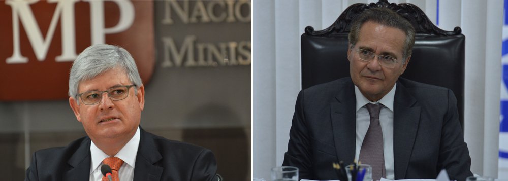 Presidente do Senado, Renan Calheiros (PMDB-AL) articula a criação de uma CPI do Ministério Público Federal (MPF), que pediu a inclusão do parlamentar no rol de investigados na Operação Lava Jato; entre os focos das investigações estariam os encontros entre o procurador-geral da República, Rodrigo Janot (à esq.), e o ministro José Eduardo Cardozo (Justiça), dias antes de a lista ser enviada ao STF; mas o próprio PMDB estaria resistente quanto à instalação da comissão devido à situação delicada vivida pelo senador e por encontros de Janot com vice-presidente da República, Michel Temer, presidente da legenda (Foto: Leonardo Lucena) Presidente do Senado, Renan Calheiros (PMDB-AL) articula a criação de uma CPI do Ministério Público Federal (MPF), que pediu a inclusão do parlamentar no rol de investigados na Operação Lava Jato; entre os focos das investigações estariam os encontros entre o procurador-geral da República, Rodrigo Janot (à esq.), e o ministro José Eduardo Cardozo (Justiça), dias antes de a lista ser enviada ao STF; mas o próprio PMDB estaria resistente quanto à instalação da comissão devido à situação delicada vivida pelo senador e por encontros de Janot com vice-presidente da República, Michel Temer, presidente da legenda